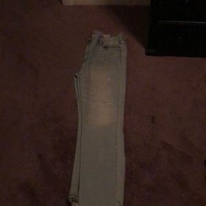 Guess light acid washed jeans. only a few times.